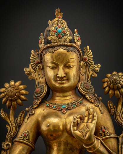 Seated Tara Bodhisattva Statue | Tibetan Buddhism