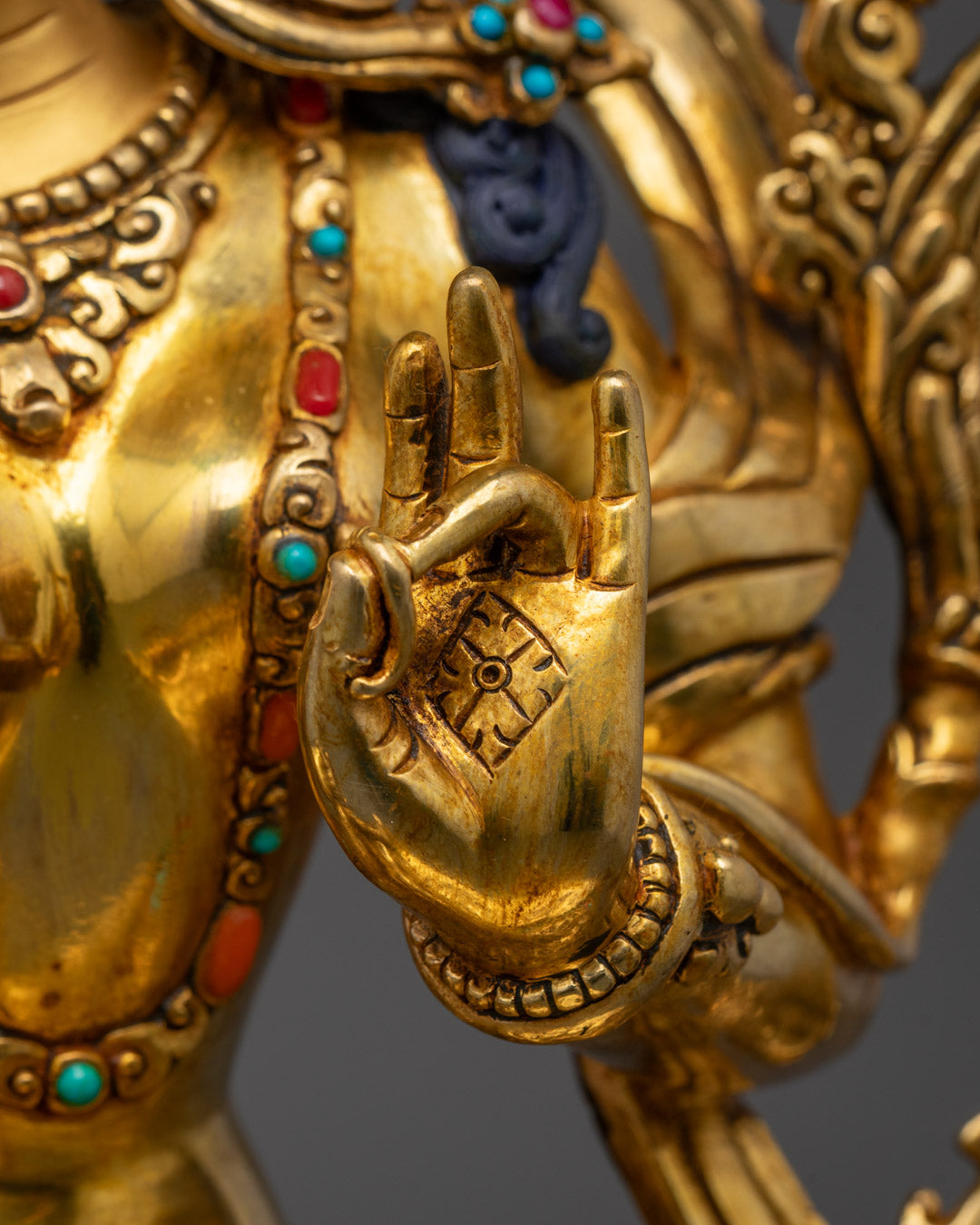 Traditional Green Tara Statue | Himalayan Healing Goddess