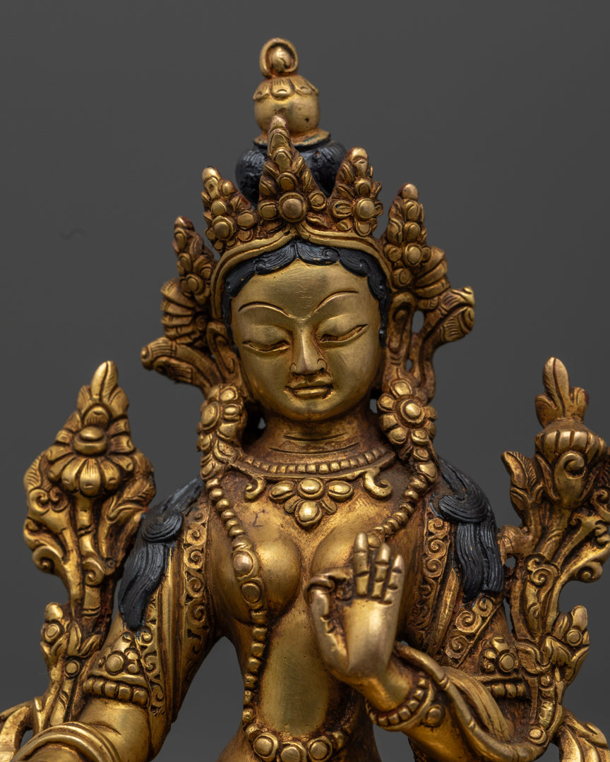 Buddhist Green Tara Statue | Tibetan Goddess