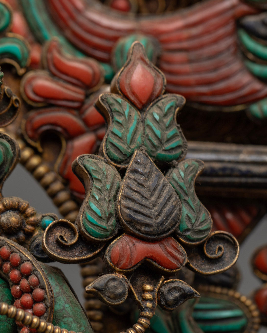 Hand-Carved Stone Green Tara Statue | Nepalese Buddhist