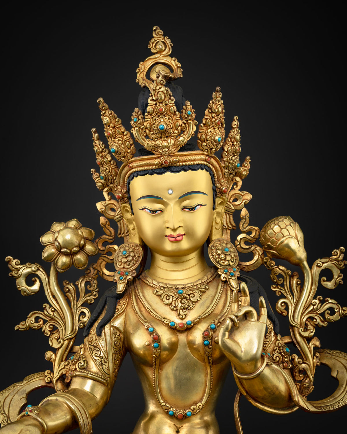 Green Tara Statue: Compassion & Healing