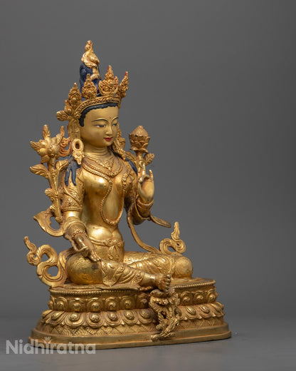 Green Tara Statue Nepal | Buddhist Deity
