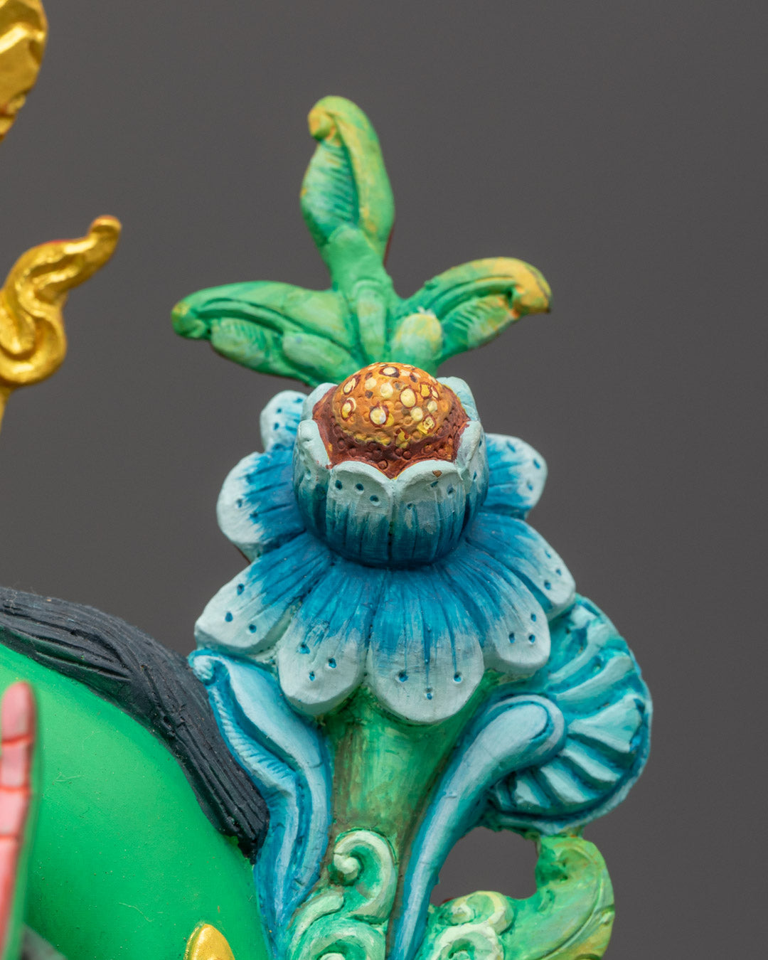 Green Colored Buddhist Green Tara Statue