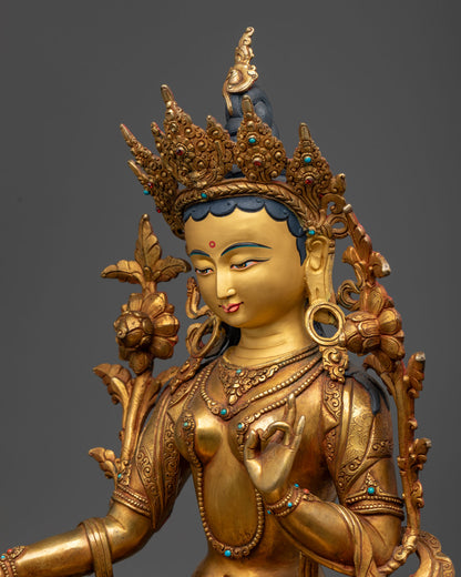 green tara statue: The Goddess of Compassion