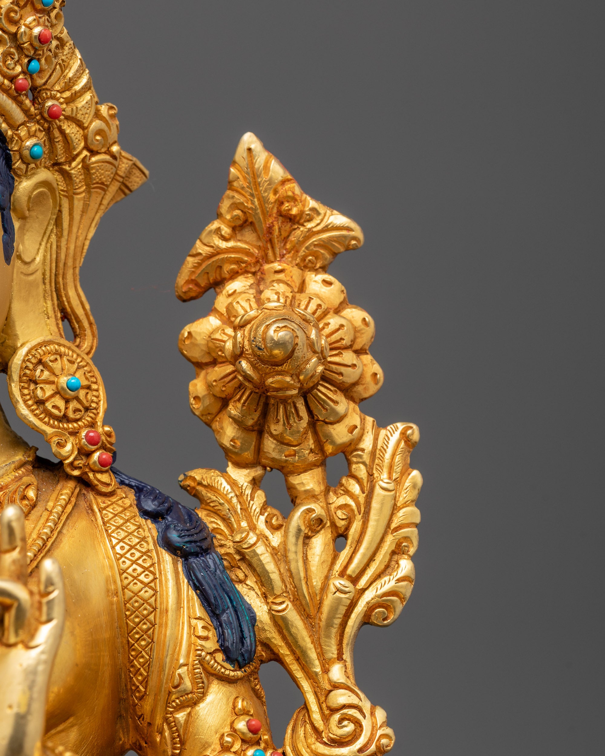 Premium Hand-Carved Green Tara Statue from Nepal