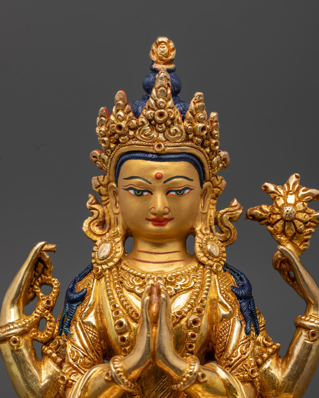 Chenrezig Buddhist Statue | Authentic Nepalese Art