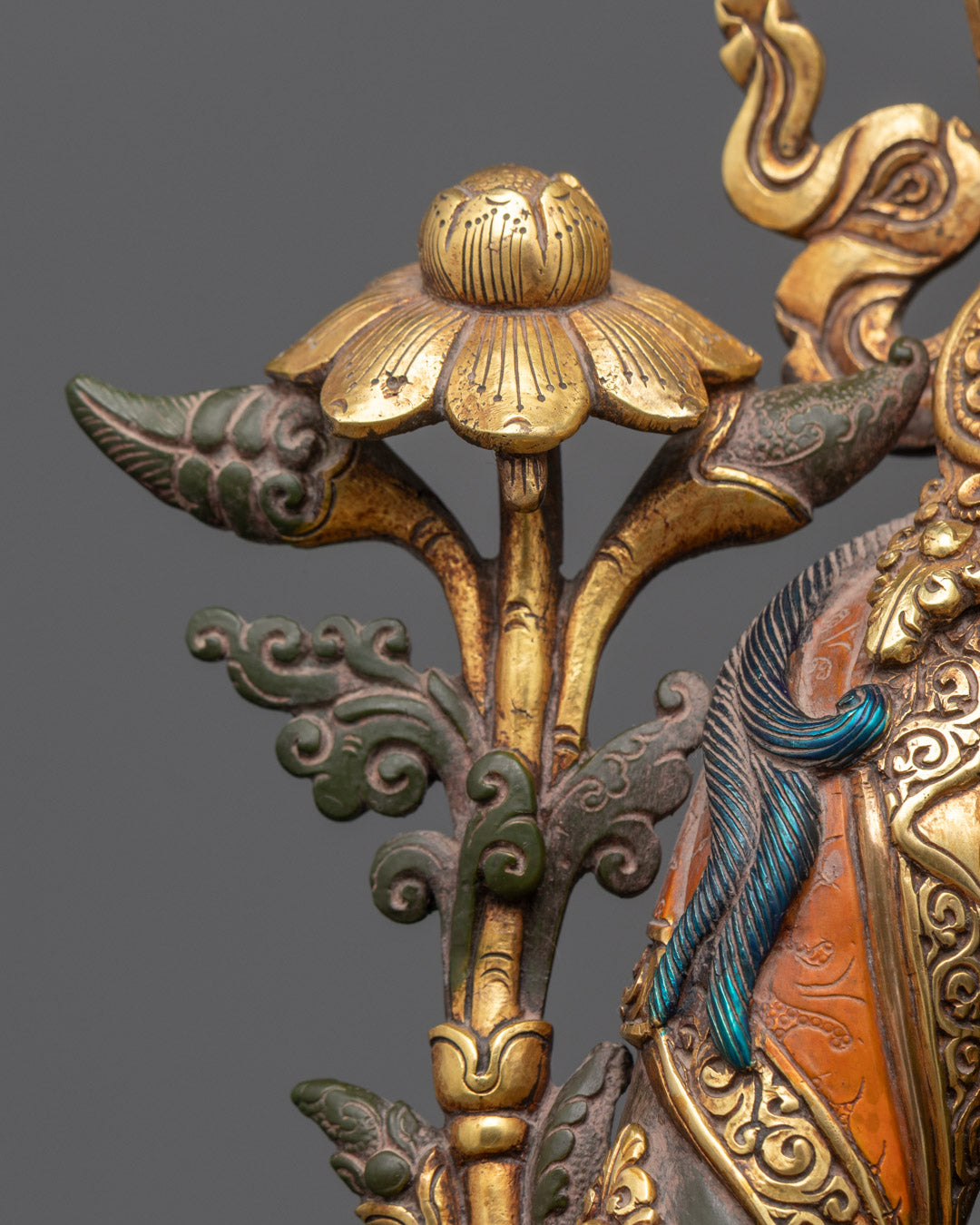 Colored Green Tara Statue | Mother Green Tara Sculpture