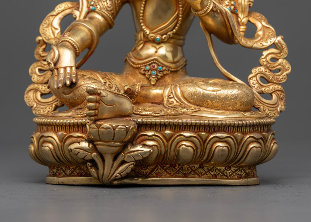 Green Tara mantra statue | Himalayan Buddhist Statue