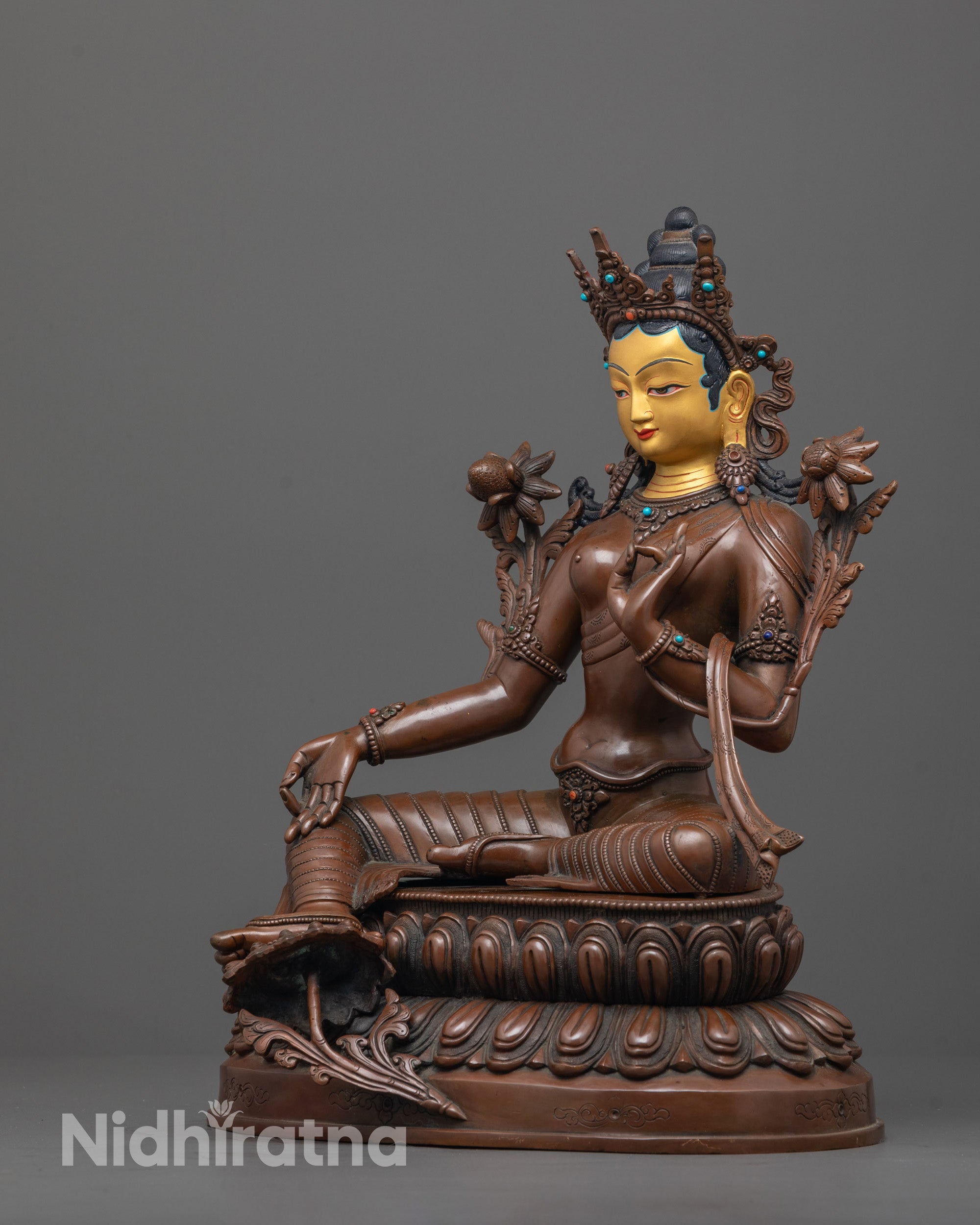 Handmade Tara Devi Sculpture | Himalayan Goddess of Healing