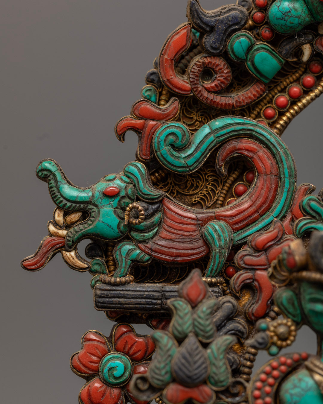 Hand-Carved Stone Green Tara Statue | Nepalese Buddhist