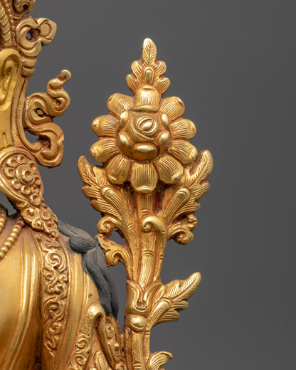 Sacred Feminine Statue of Green Tara | Bodhisattva of Compassion
