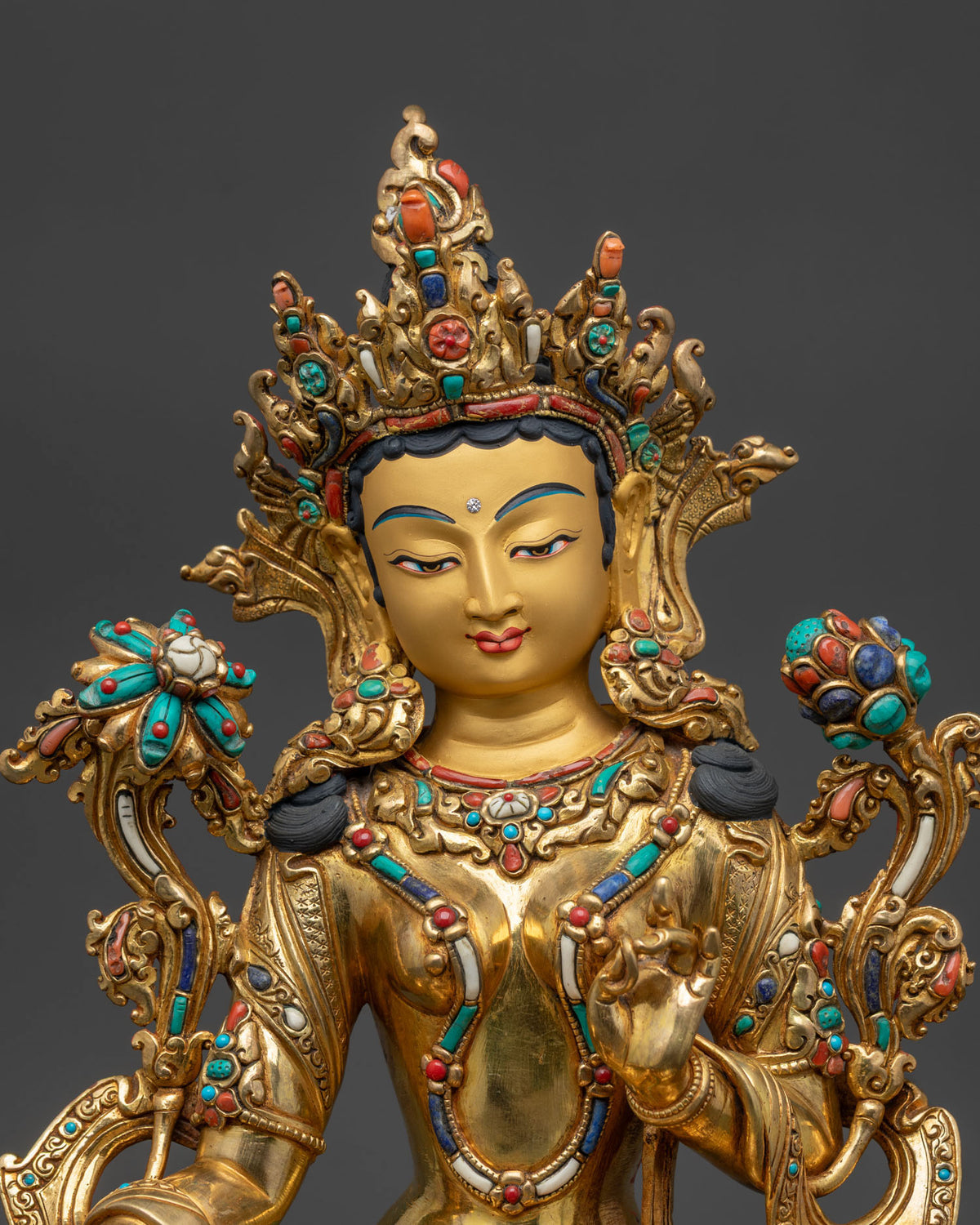 Supreme Mother Green Tara Statue | Premium Tibetan Buddhist Goddess