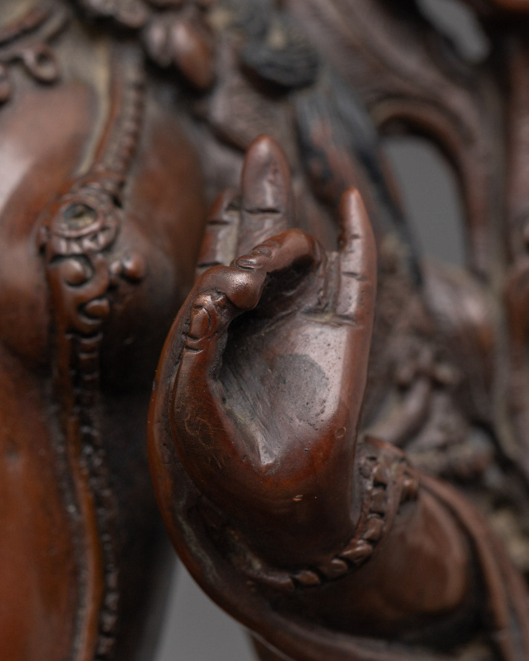 Traditional Tibetan Green Tara Statue | Himalayan Sacred Art