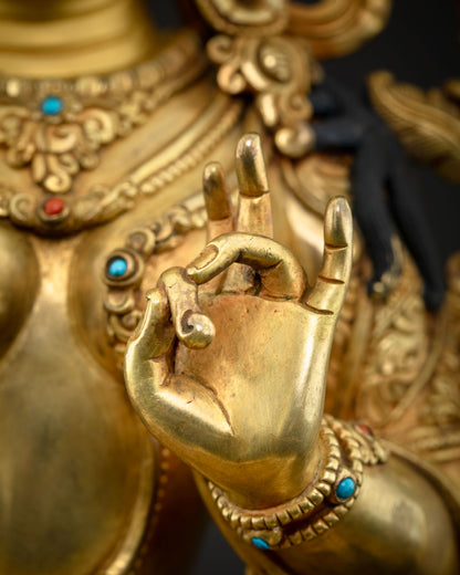 Luxurious Green Tara Statue: A Masterpiece for Spiritual Practitioners