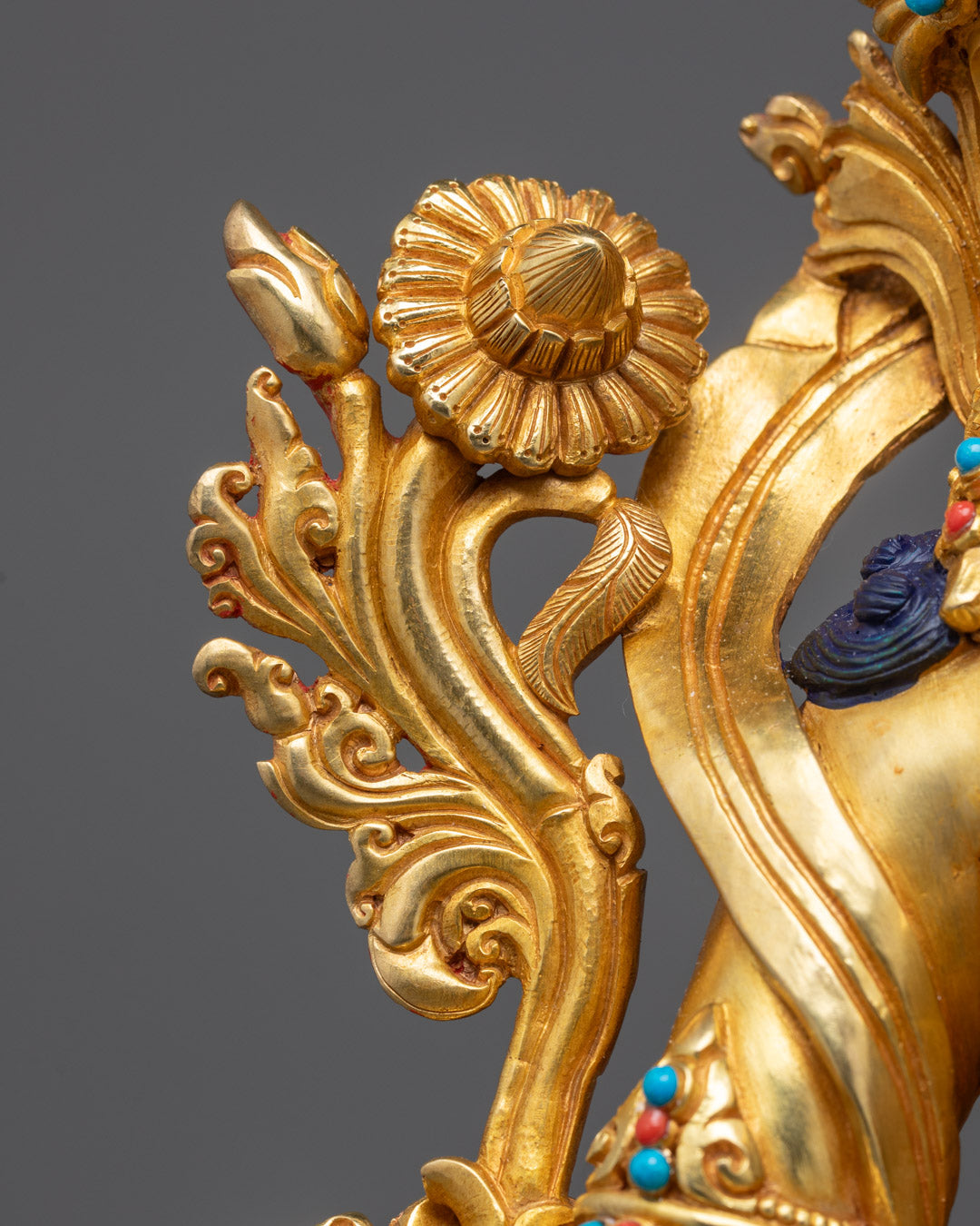 Exquisite Green Tara Buddha Statue