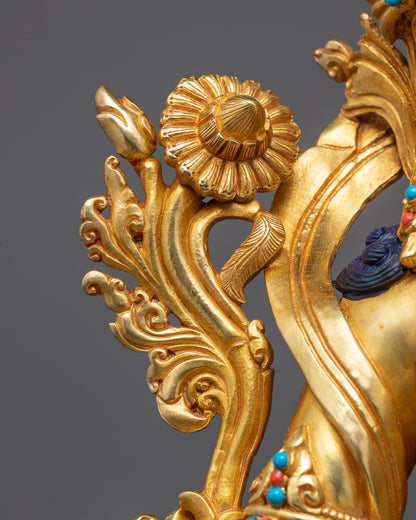 Exquisite Green Tara Buddha Statue