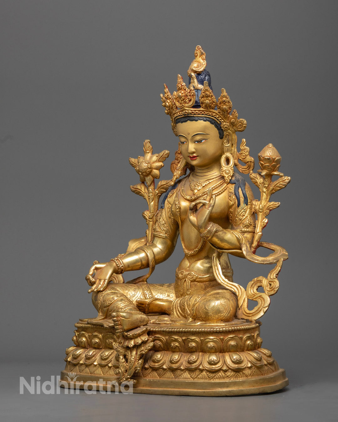 Green Tara Statue Nepal | Buddhist Deity