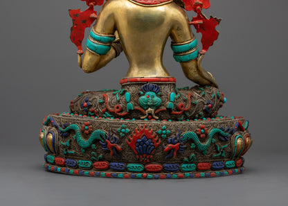 Goddess Green Tara Statue | Handmade Himalayan Protector