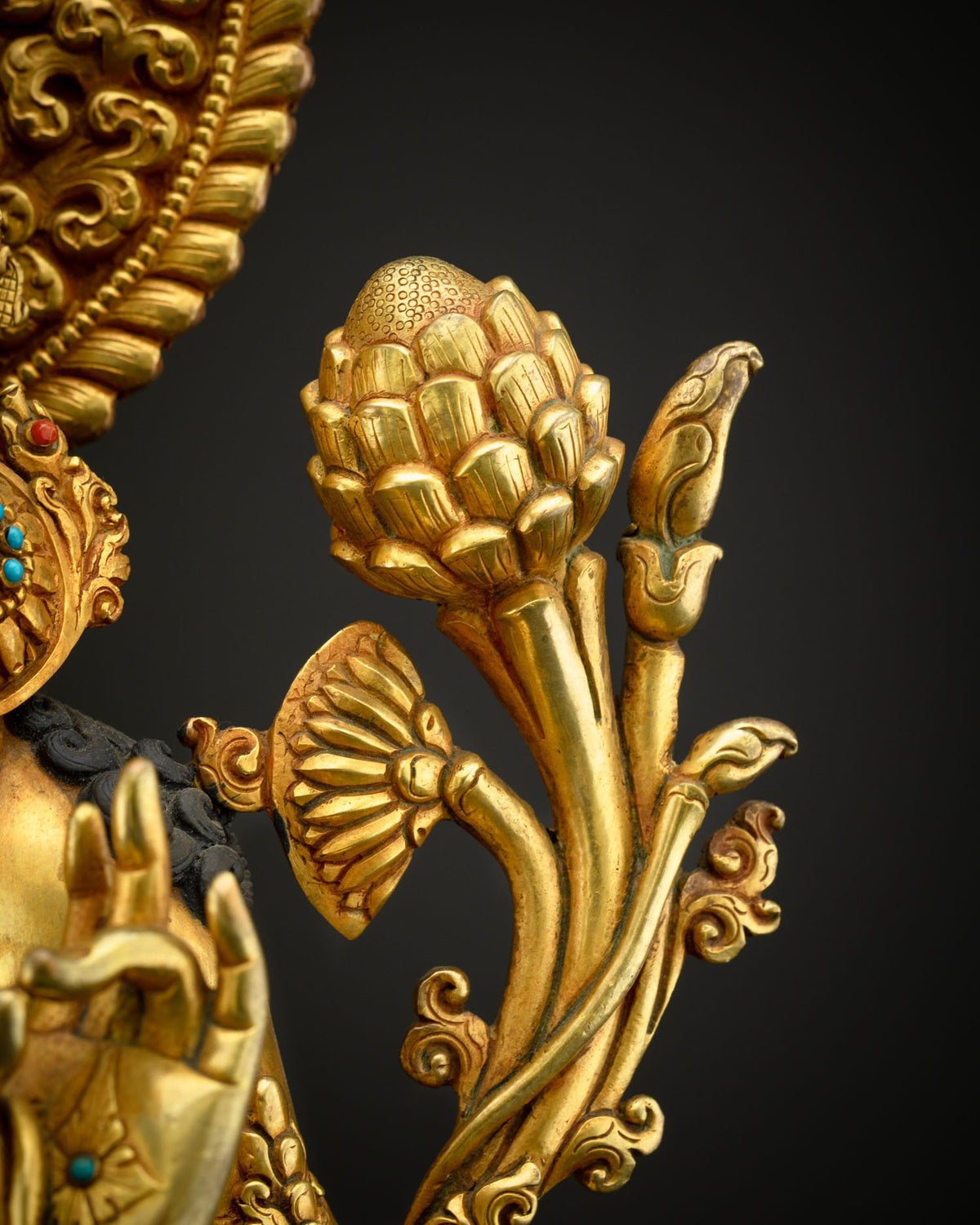 24" Buddhist Green Tara Statue | Himalayan Sacred Art