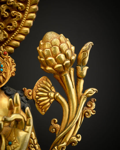 24" Buddhist Green Tara Statue | Himalayan Sacred Art