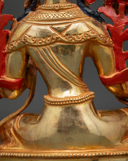 Green Tara Statue | Elegant Nepalese Buddhist Artwork for Altar