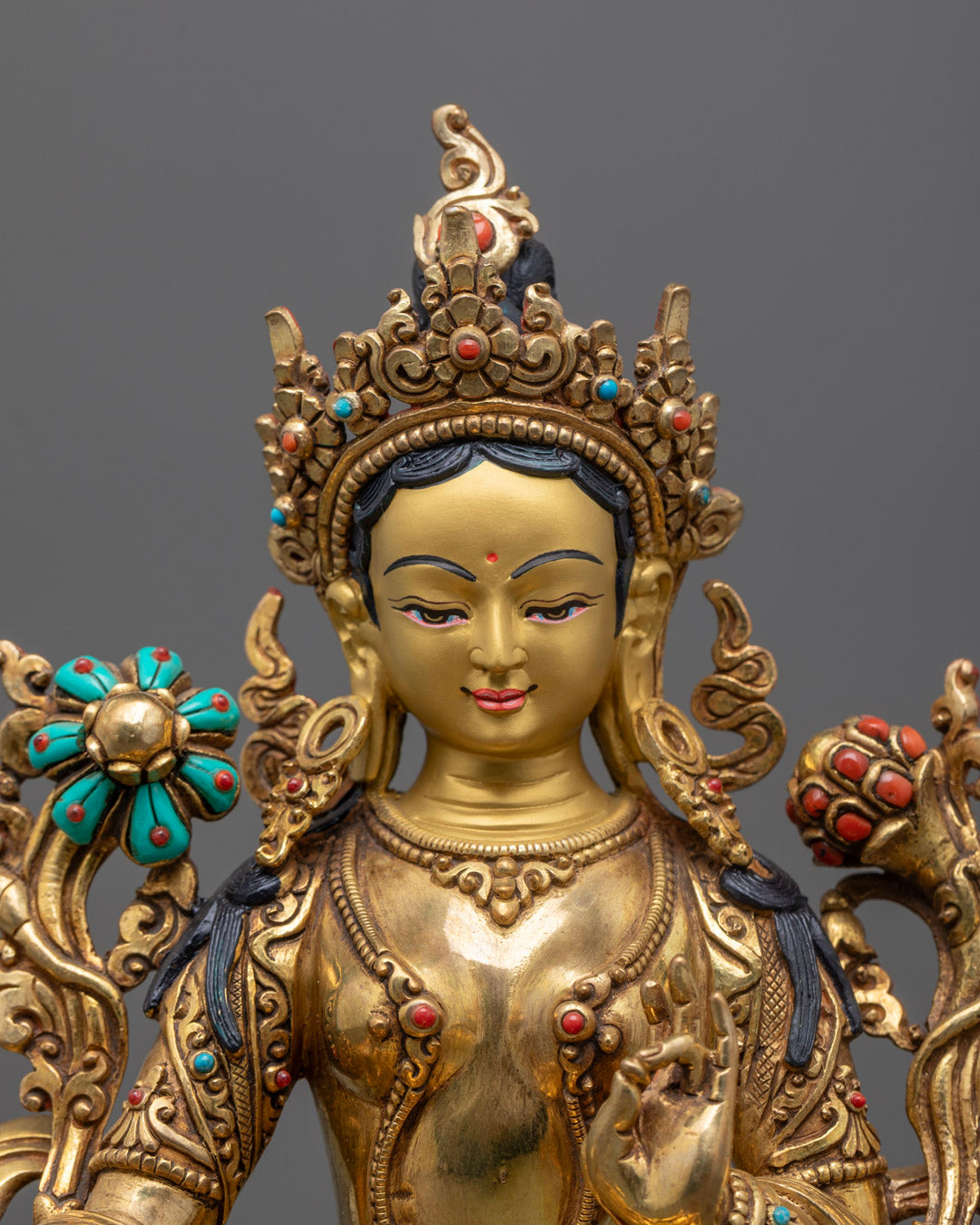 Green Tara Buddhist Statue | Traditional Handcrafted Nepal Art