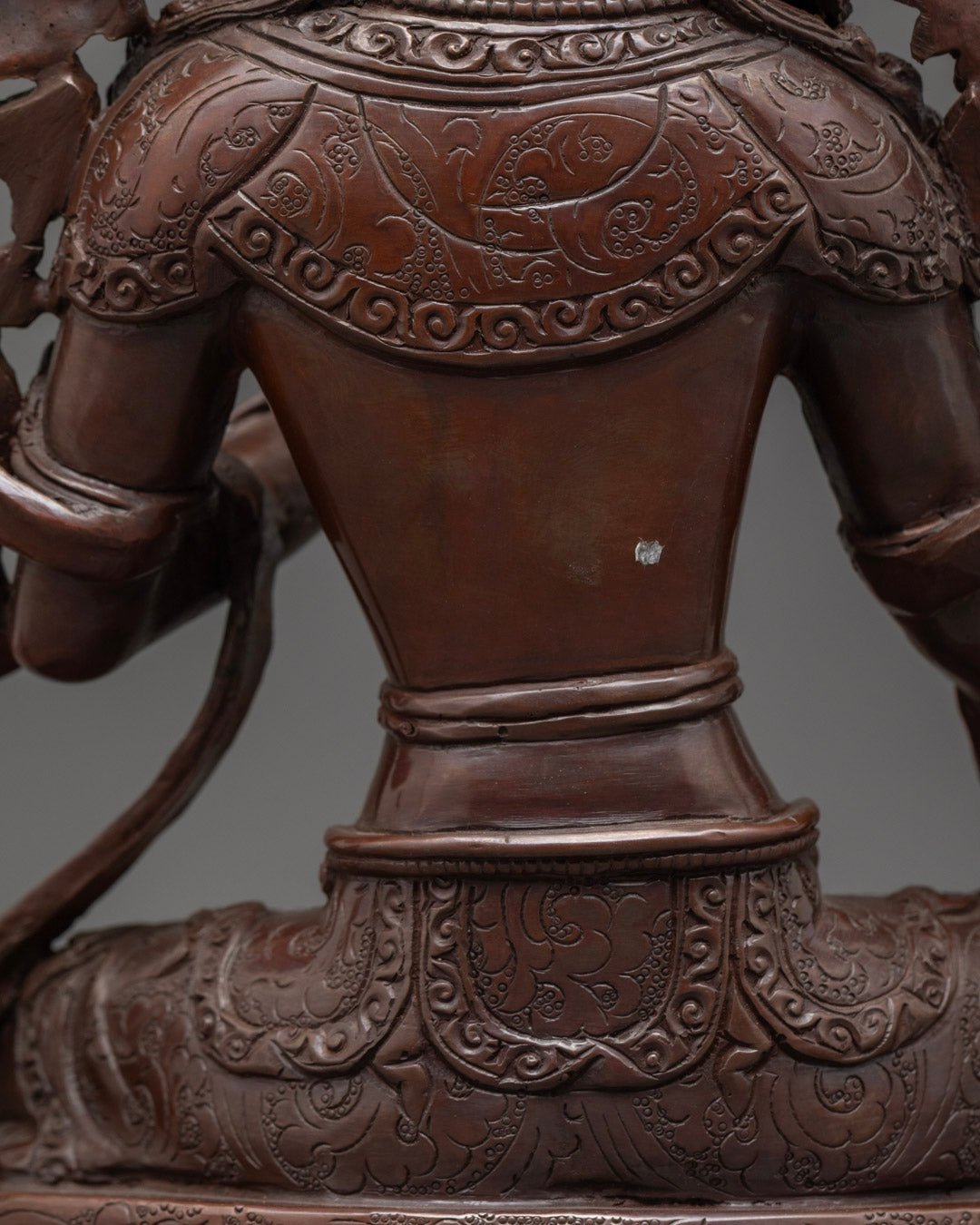 Oxidized Copper Green Tara Statue | Tibetan Buddhist Art