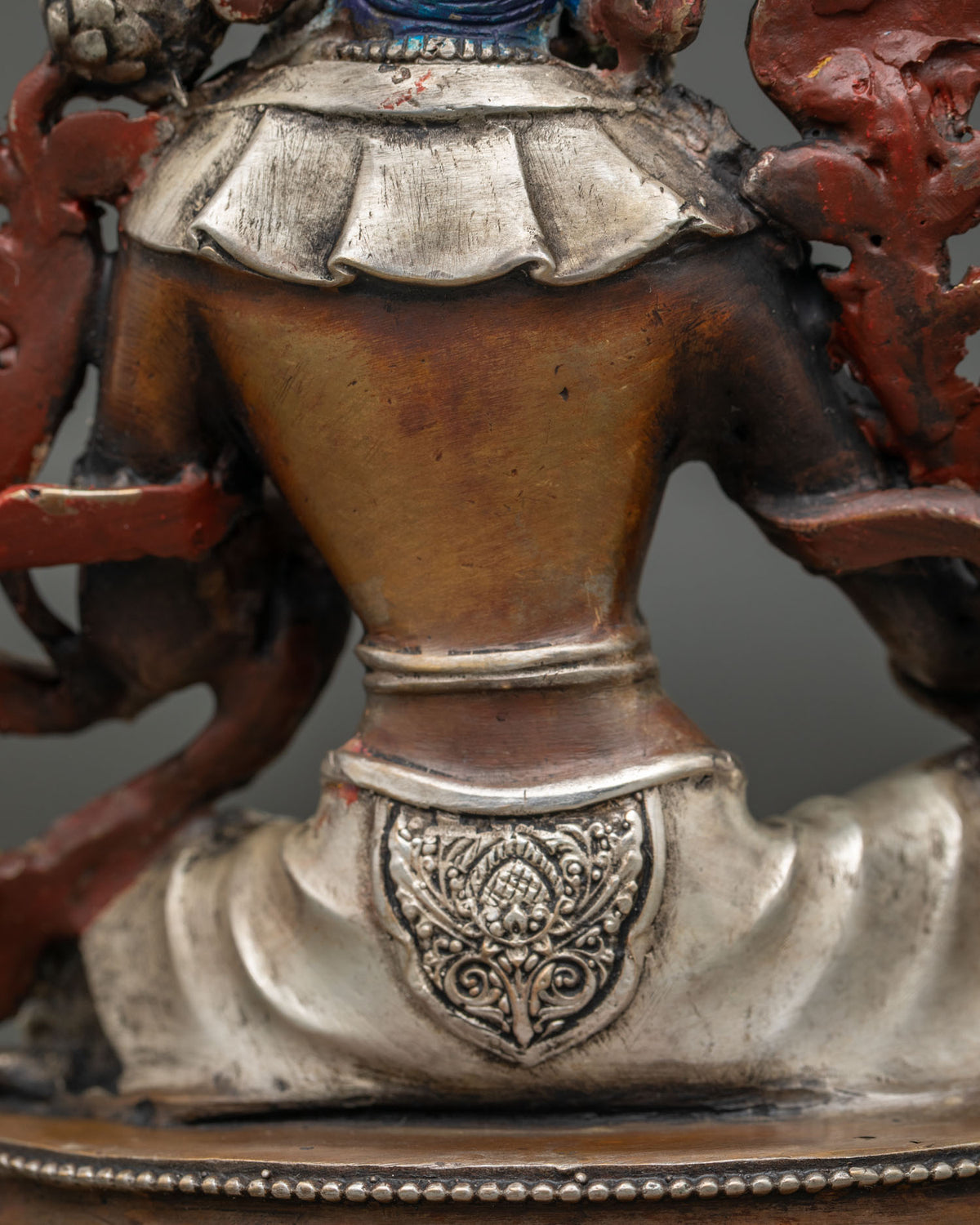 Green Tara Copper Statue In Oxidized Finish | Tibetan Buddhist Figurine