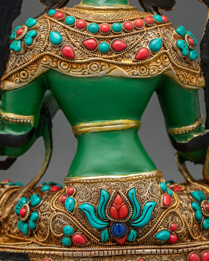Green Tara Statue | Goddess of Compassion and Action