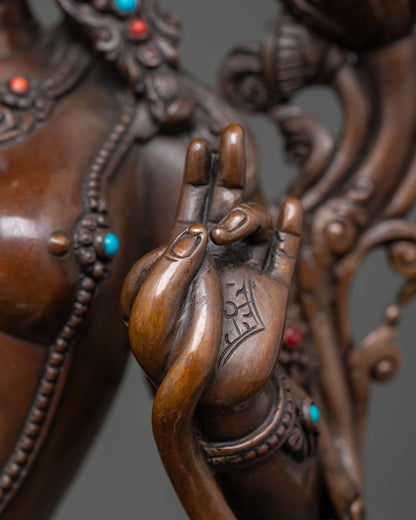 Divine Green Tara Sculpture: A Guardian of Compassion