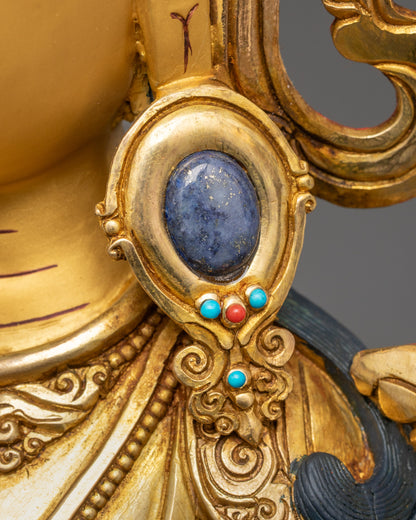 Buy Green Tara Statue with Lotus Base