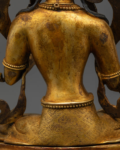 Authentic Mother Green Tara Statue | Detailed Handmade Buddhist Art