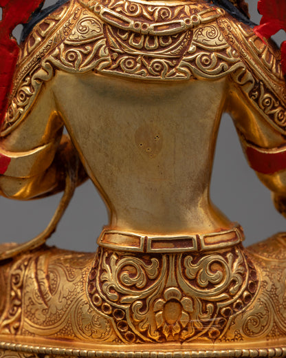 Elegant Green Tara Statue | Handmade Tibetan Symbol of Healing