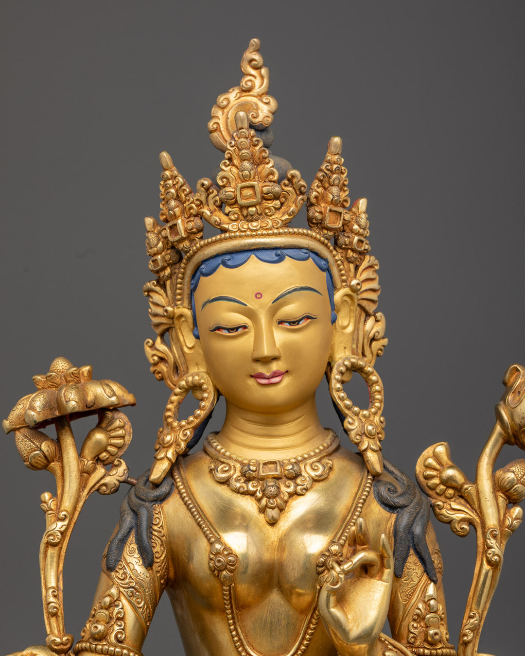 Authentic Green Tara Statue | Buddhist Goddess Statue