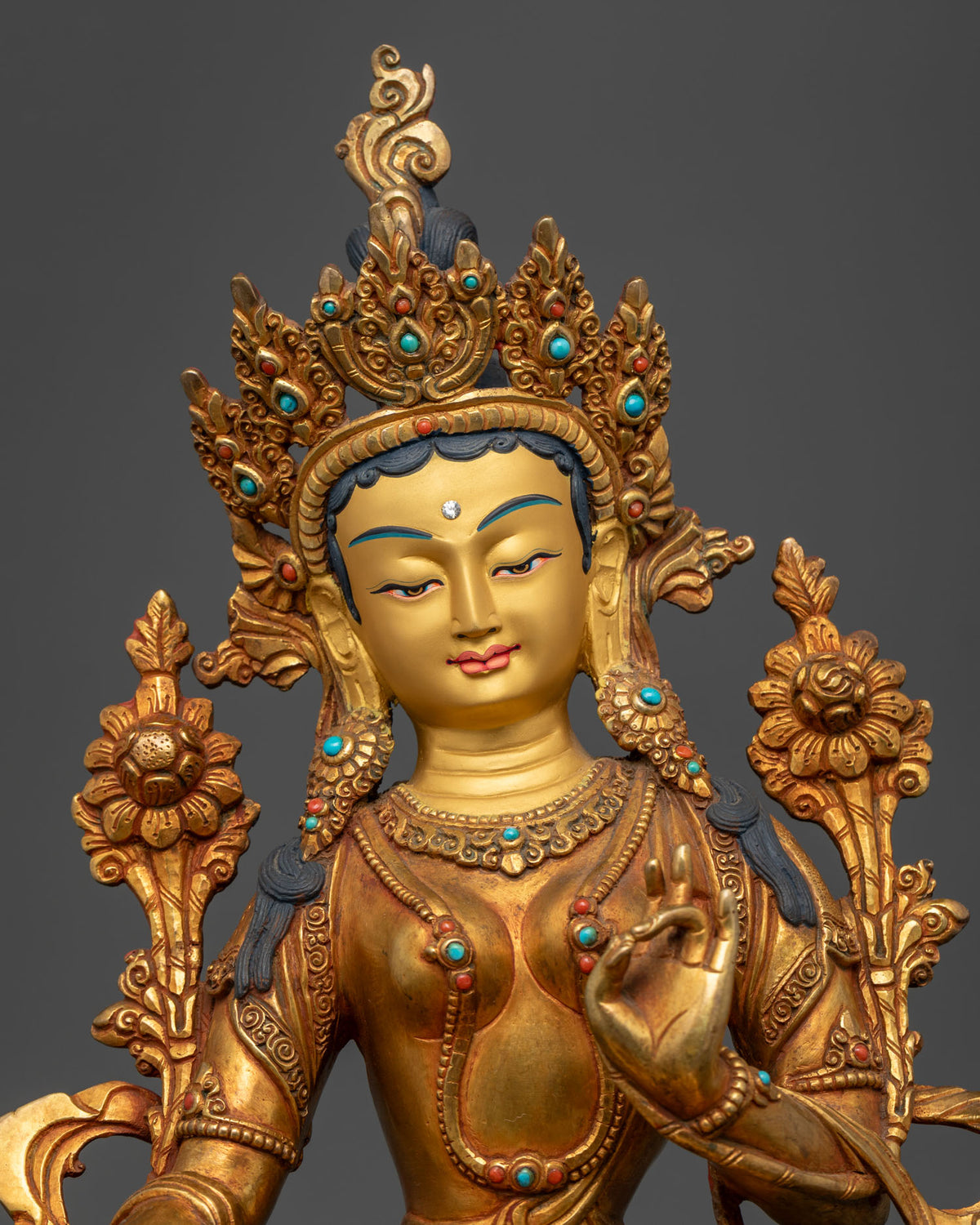 Goddess Green Tara Statue : The Healing Mother in Tibetan Buddhism