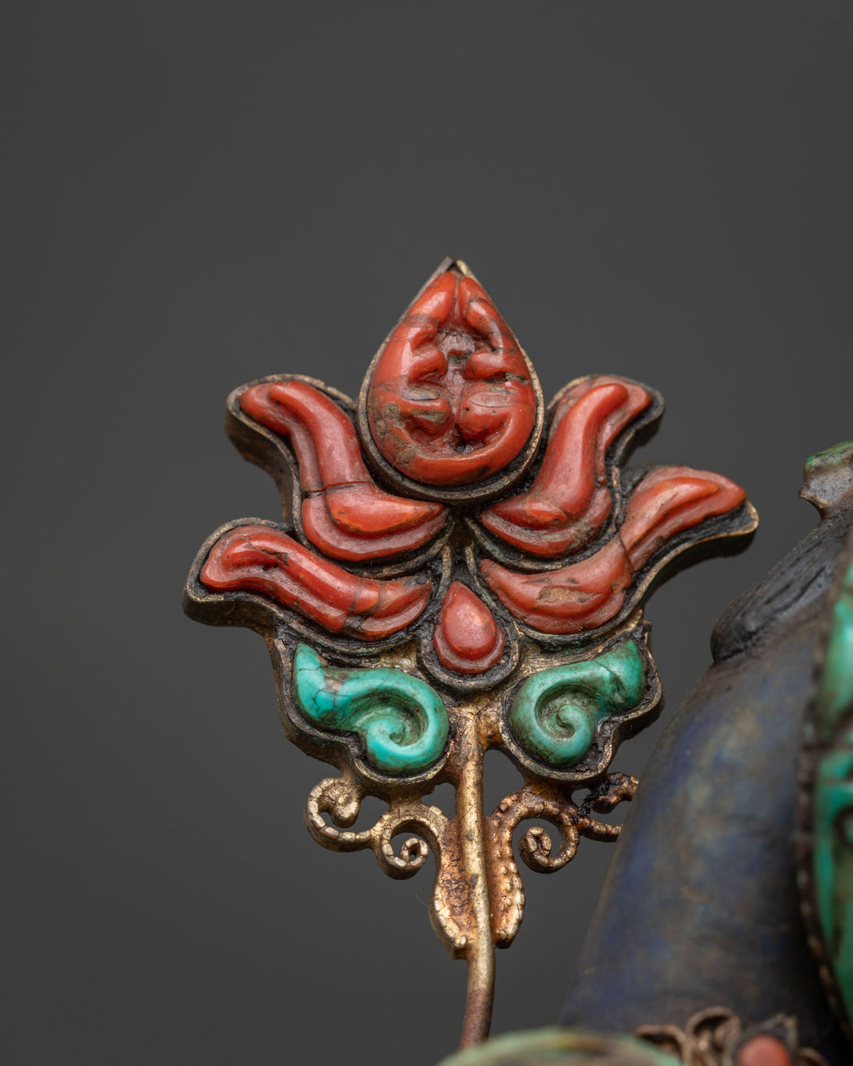 Lapis Lazuli Green Tara Statue | Compassionate Mother of All Buddhas