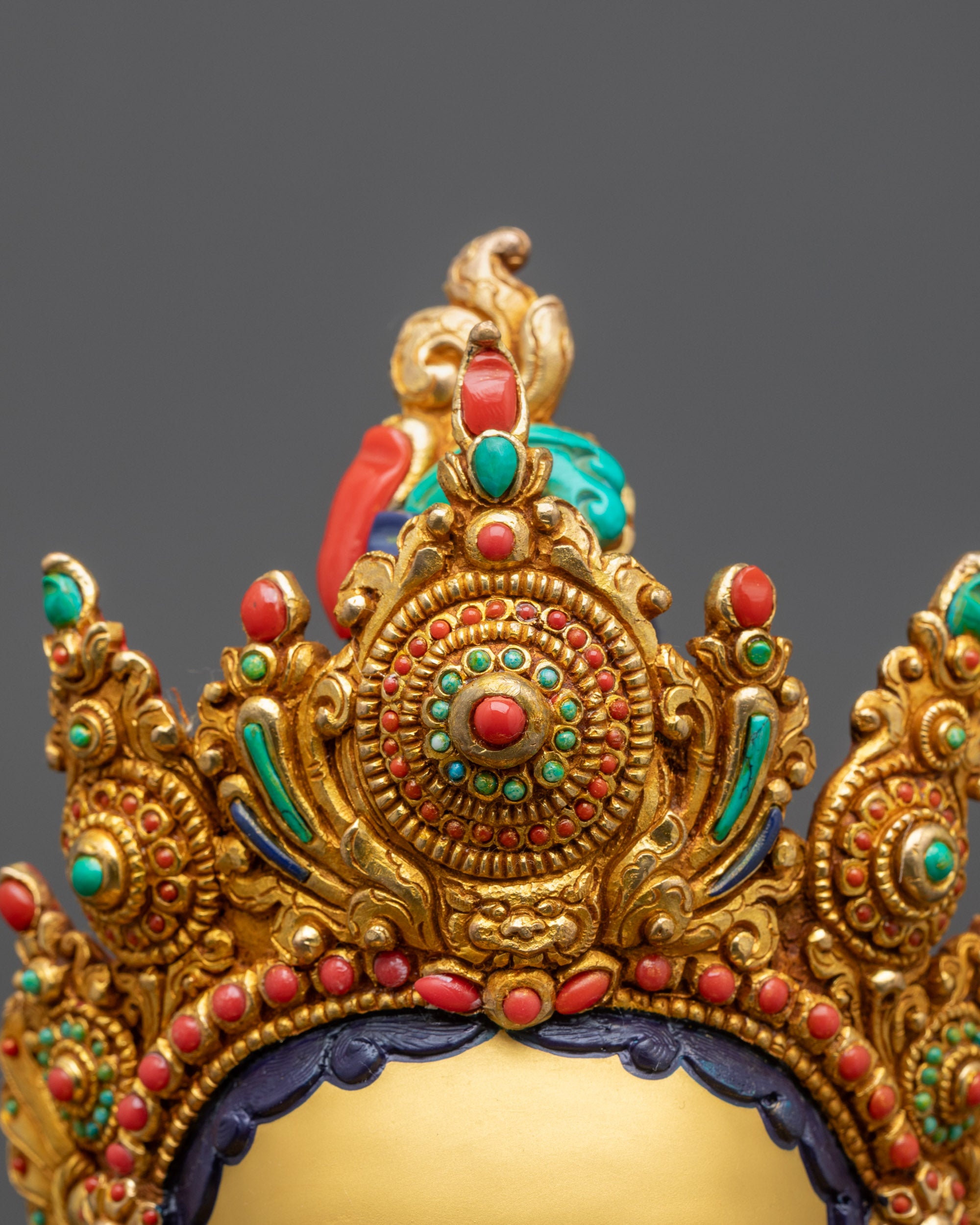 Premium Green Tara Statue | 24K Fire Gold Gilded Goddess of Compassion