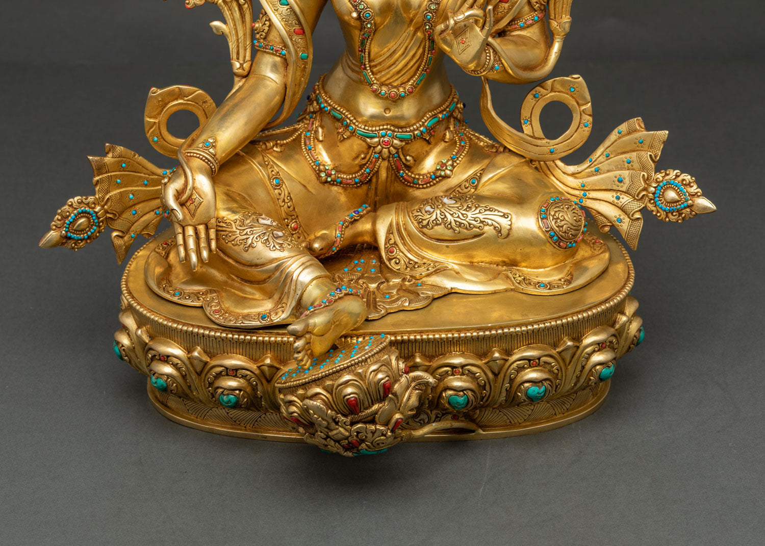 Tibetan Green Tara Sculpture | Handcrafted in Nepal