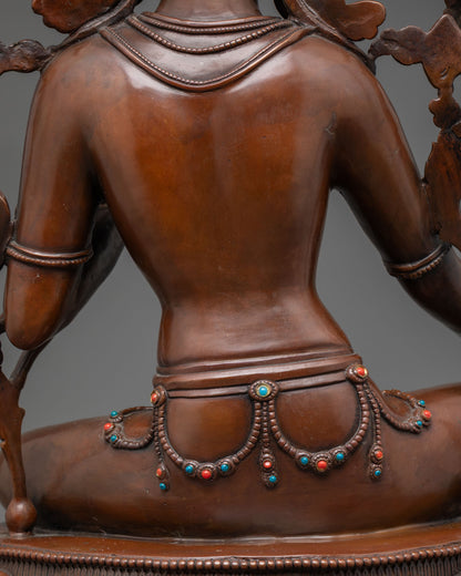 Oxidized Green Tara Statue for Sale | Powerful Symbol of Protection