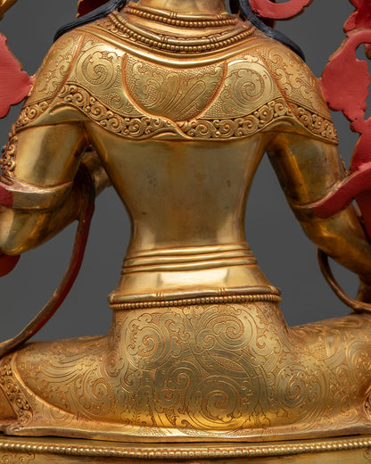 Hand-Carved Jetsun Dolma Statue from Nepal – Goddess of Compassion