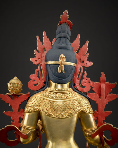 Luxurious Green Tara Statue: A Masterpiece for Spiritual Practitioners
