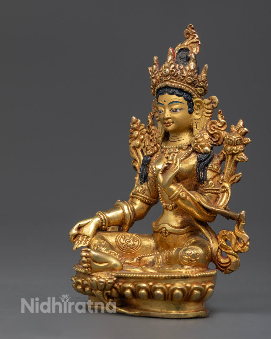 Buddhist Green Tara Statue | Himalayan Buddhist Art