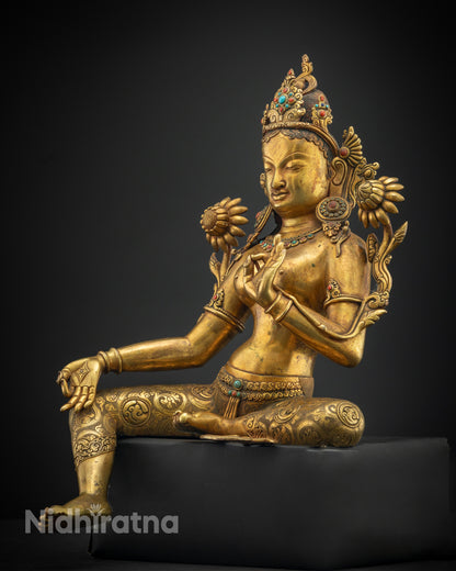 Seated Arya Tara Statue | Symbol of Compassionate Grace