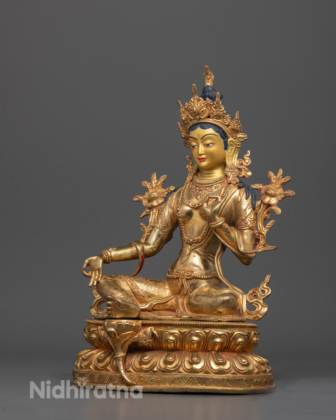 Authentic Green Tara Statue | Tibetan Buddhist Healing Statue