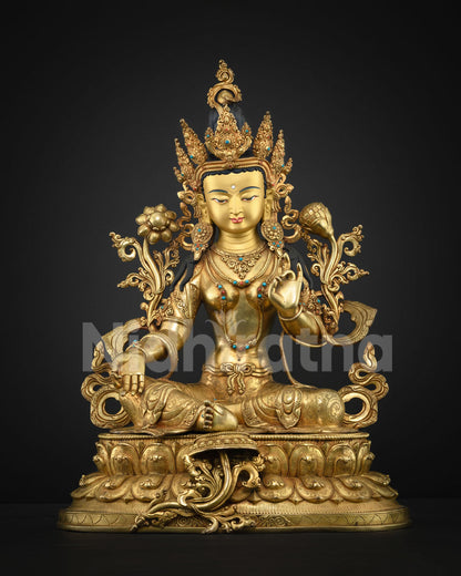 Green Tara Statue: Compassion & Healing