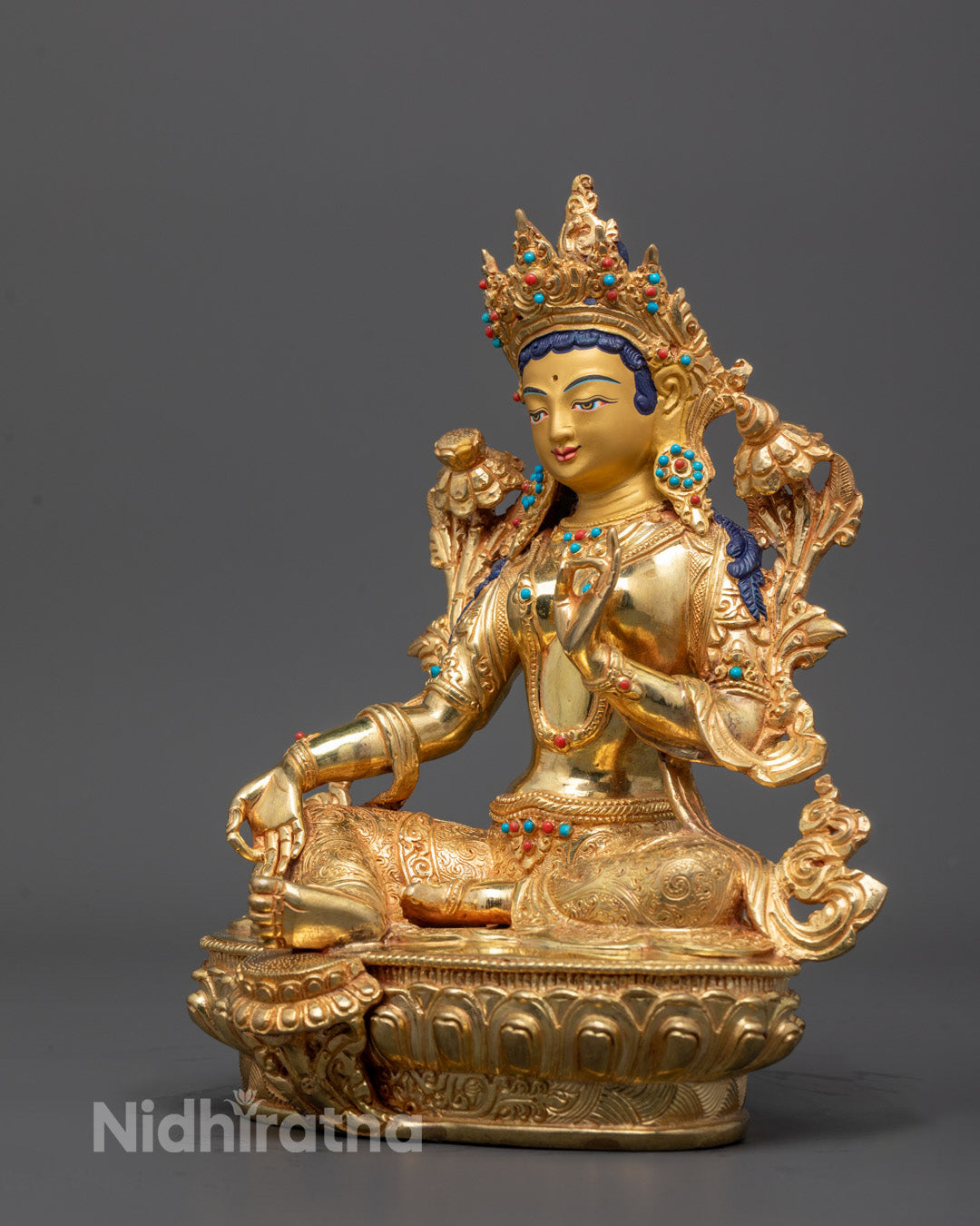 Youthful Green Tara Statue | Mother Tara Sculpture