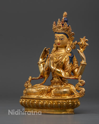 Chenrezig Buddhist Statue | Authentic Nepalese Art