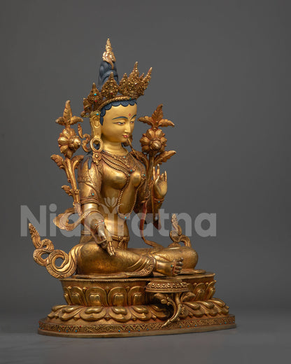 green tara statue: The Goddess of Compassion