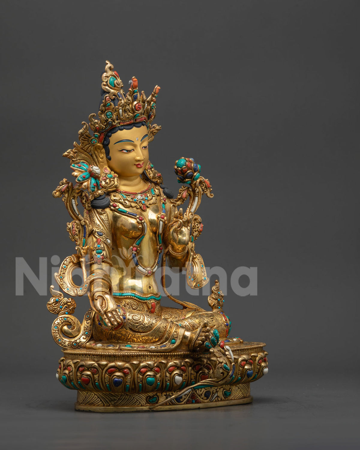Supreme Mother Green Tara Statue | Premium Tibetan Buddhist Goddess
