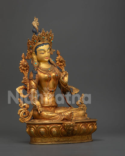 Goddess Green Tara Statue : The Healing Mother in Tibetan Buddhism
